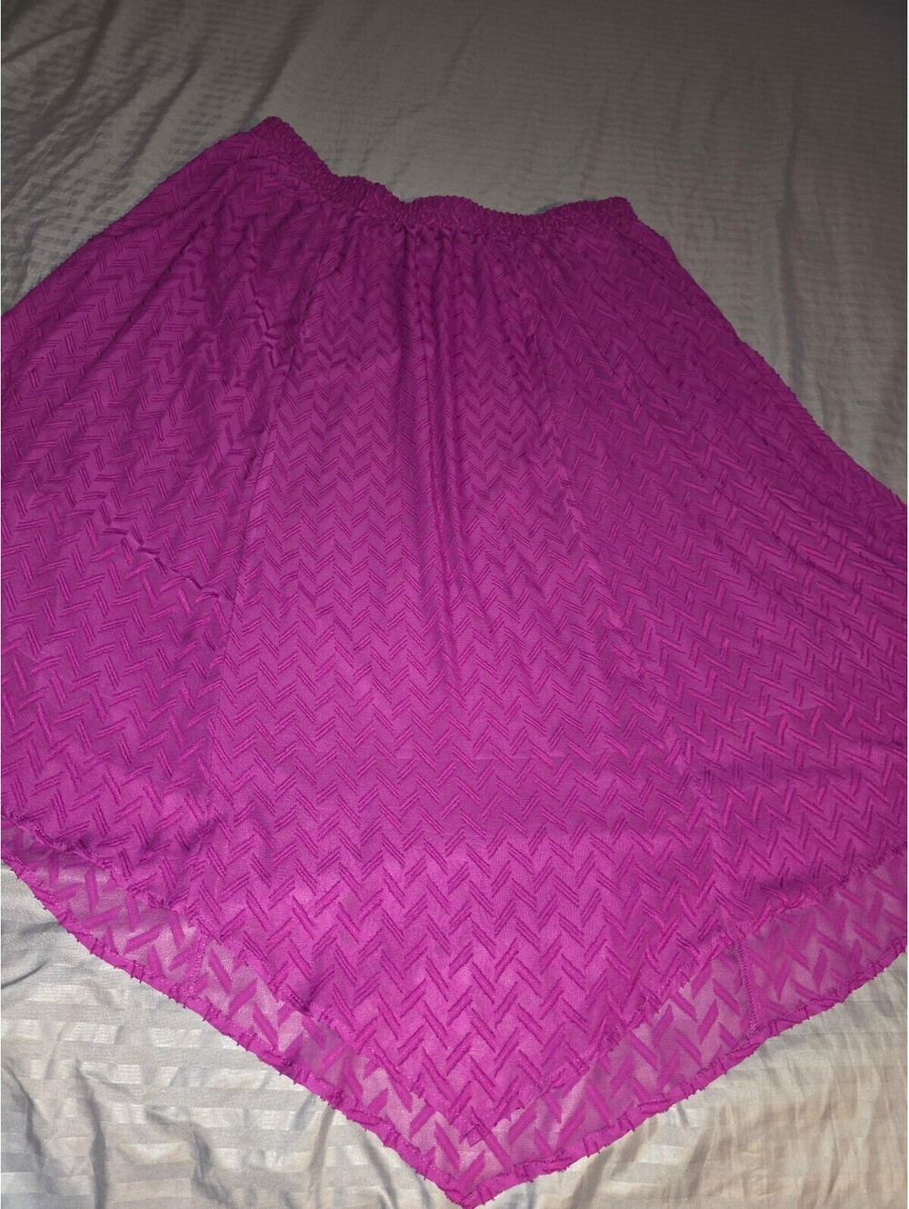 Catherines Maxi Skirt Women  A-Line  2XL Plus Size Stretch Knit - Hot Pink
